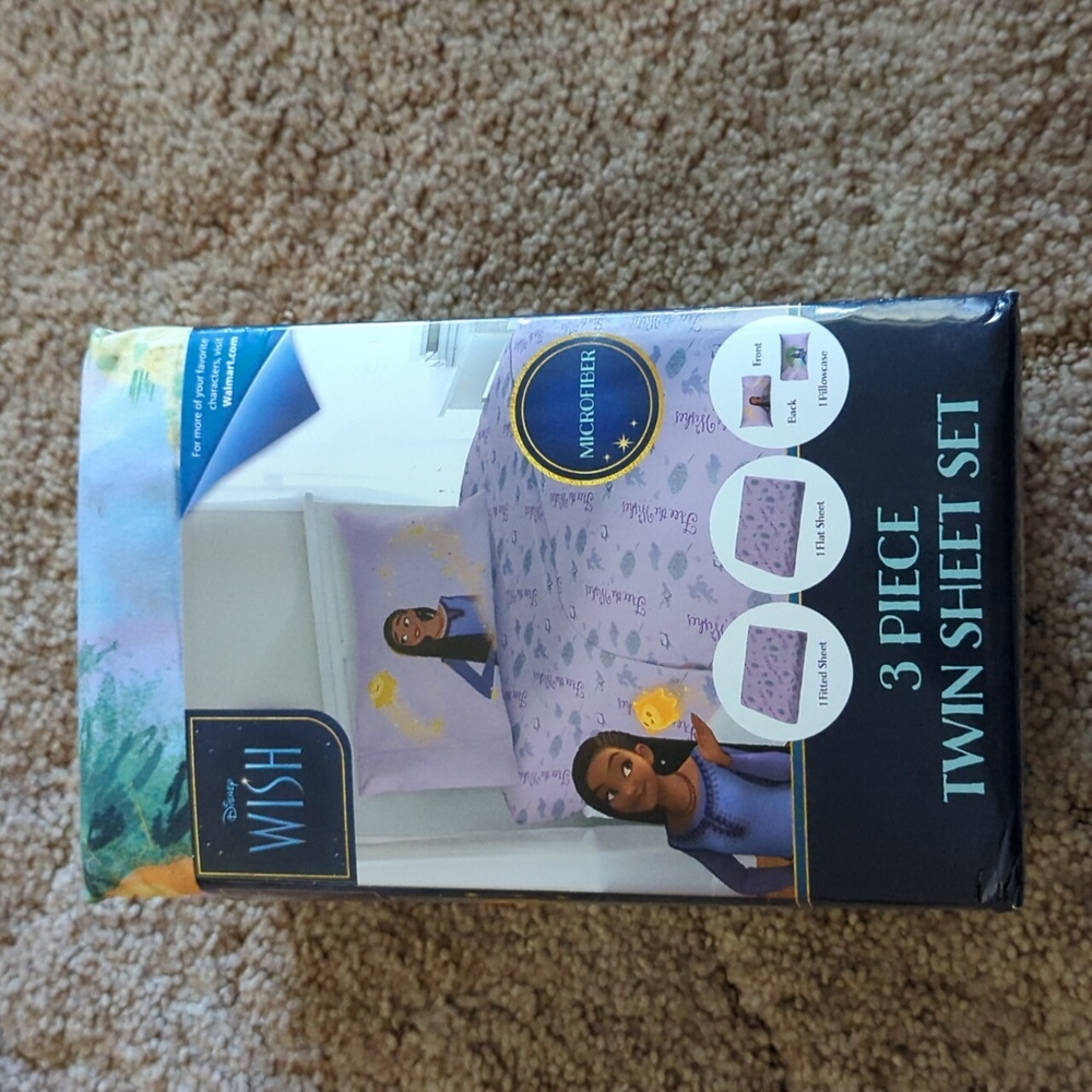 Disney Wish - 3 Piece Twin Sheet Set